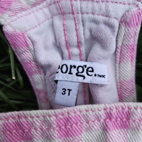 Pink Plaid Coveralls 2T - Picture 2 of 3